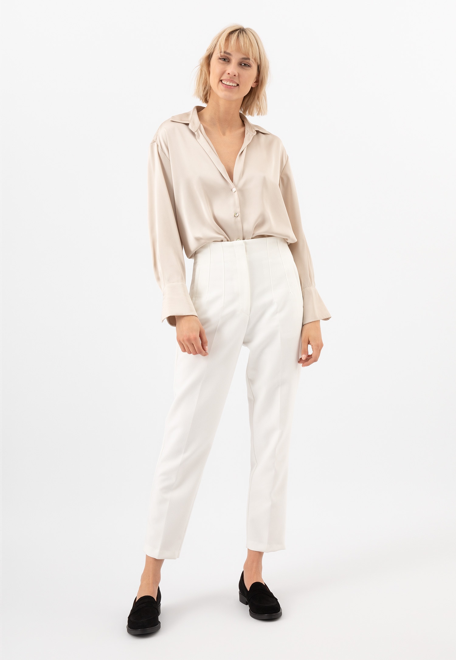 Czarne mokasyny damskie z weluru