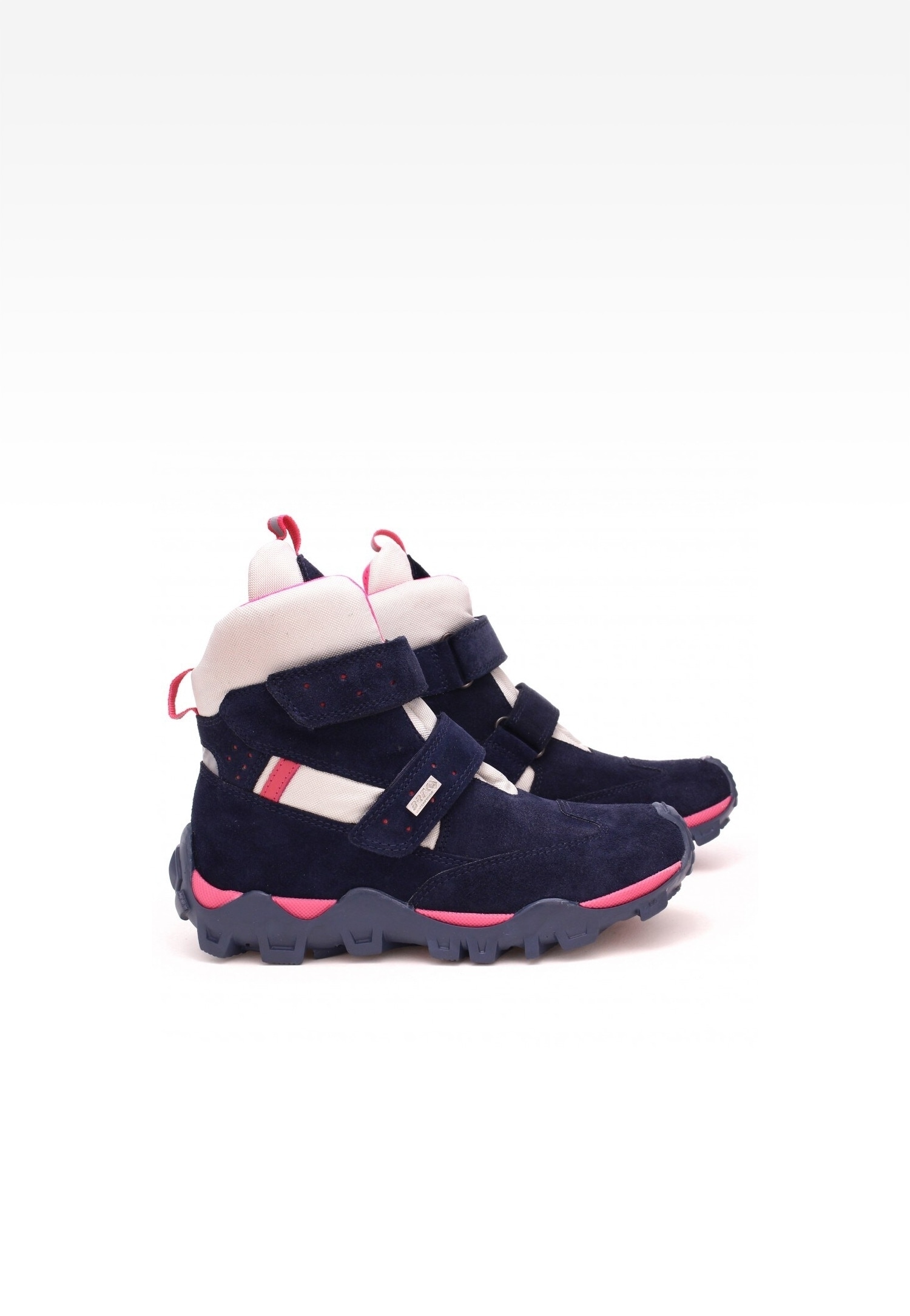 Trzewiki ocieplane BARTEK 7395-69XL, dla dziewcząt, granatowo-różowy