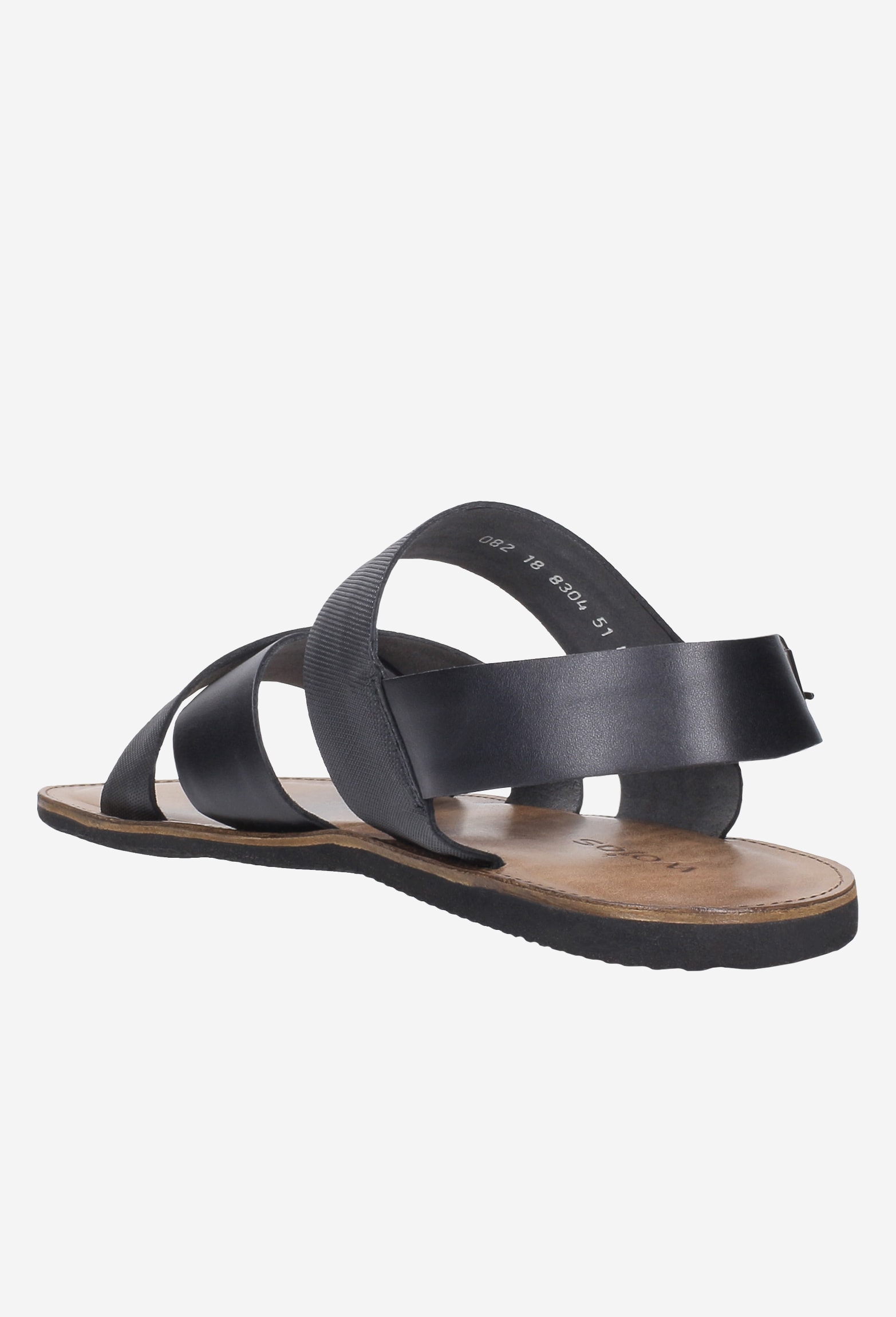 Skórzane sandały męskie w brązowym wydaniu