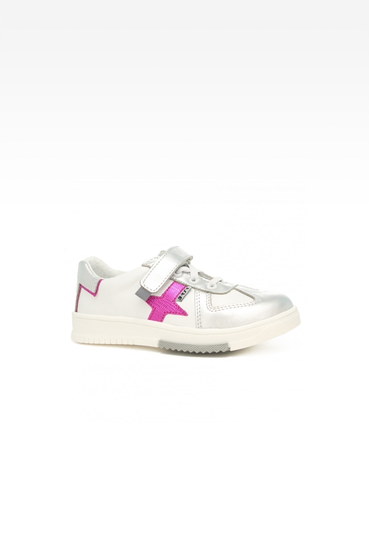 Półbuty BARTEK 15326004, dla dziewcząt, biało-srebrny