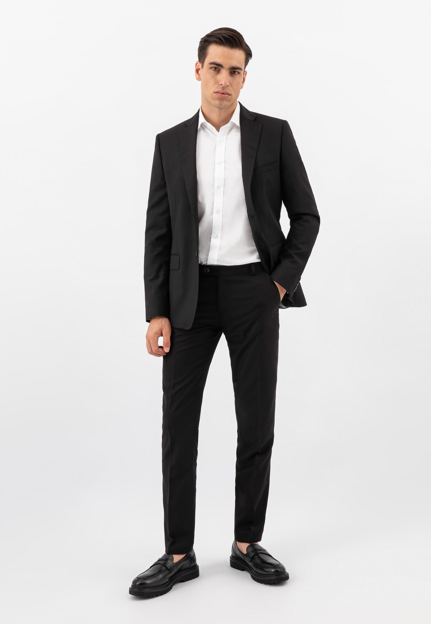 Brązowe skórzane mokasyny męskie penny loafers