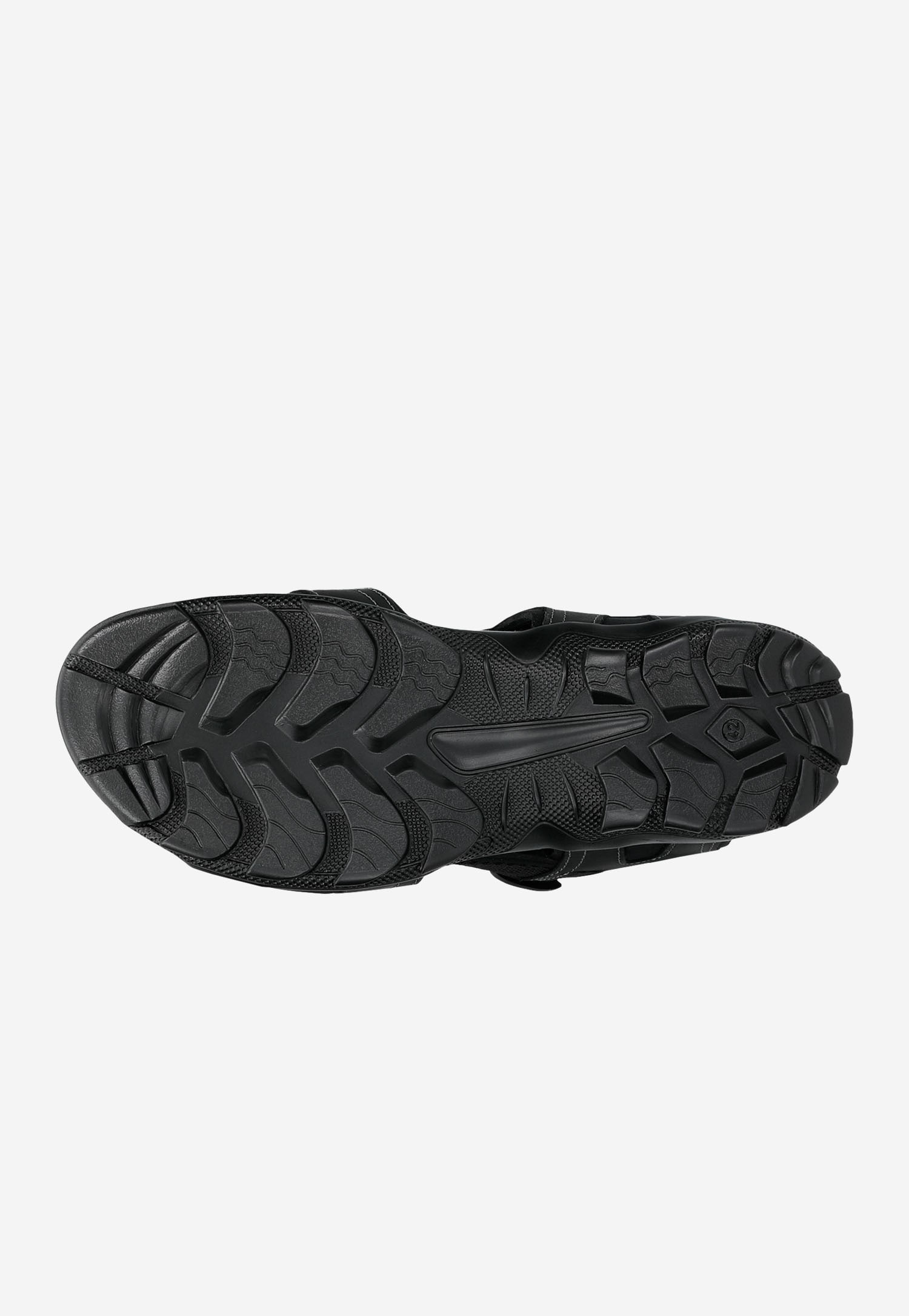 Czarne męskie sandały