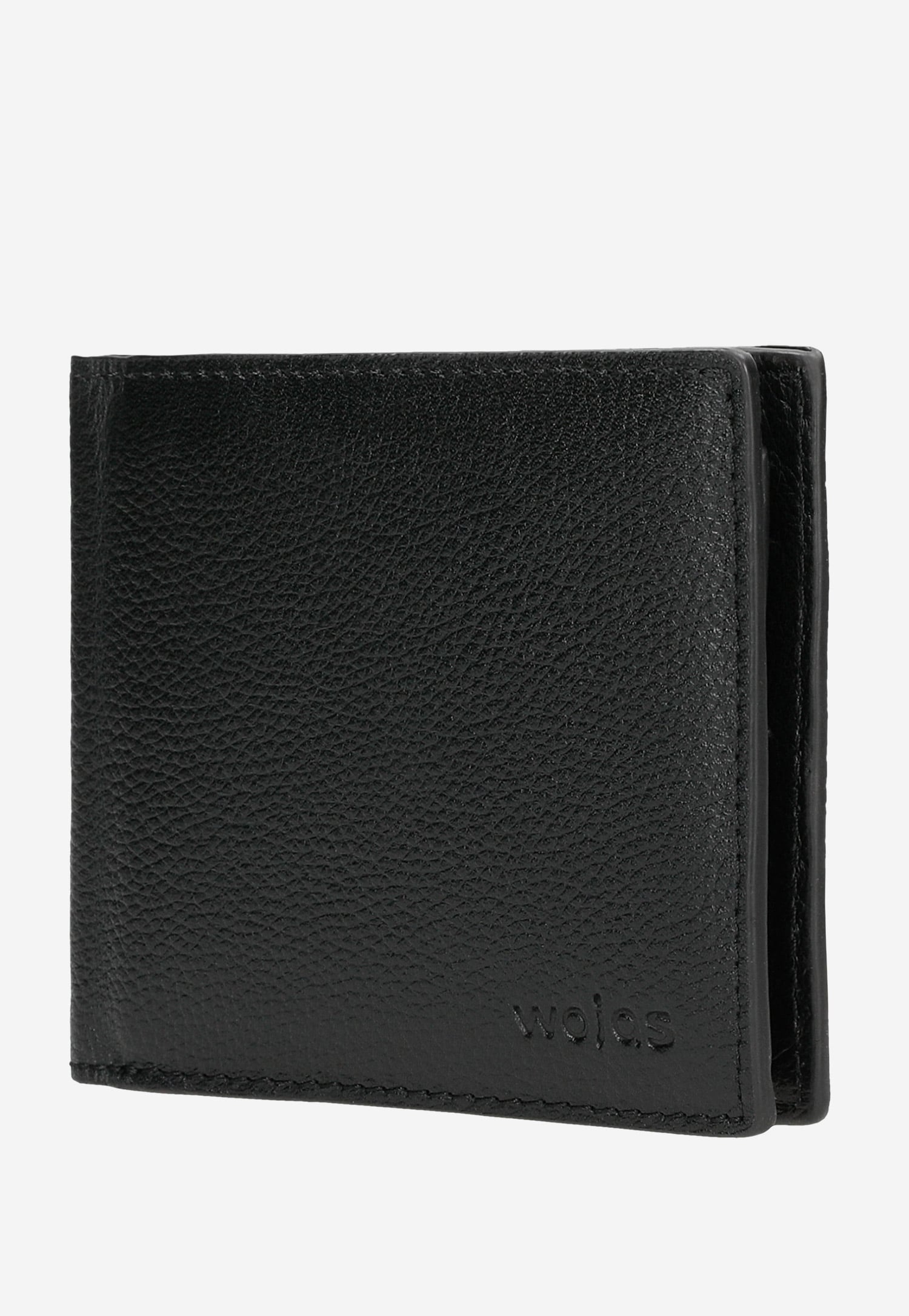 Czarny klasyczny portfel męski