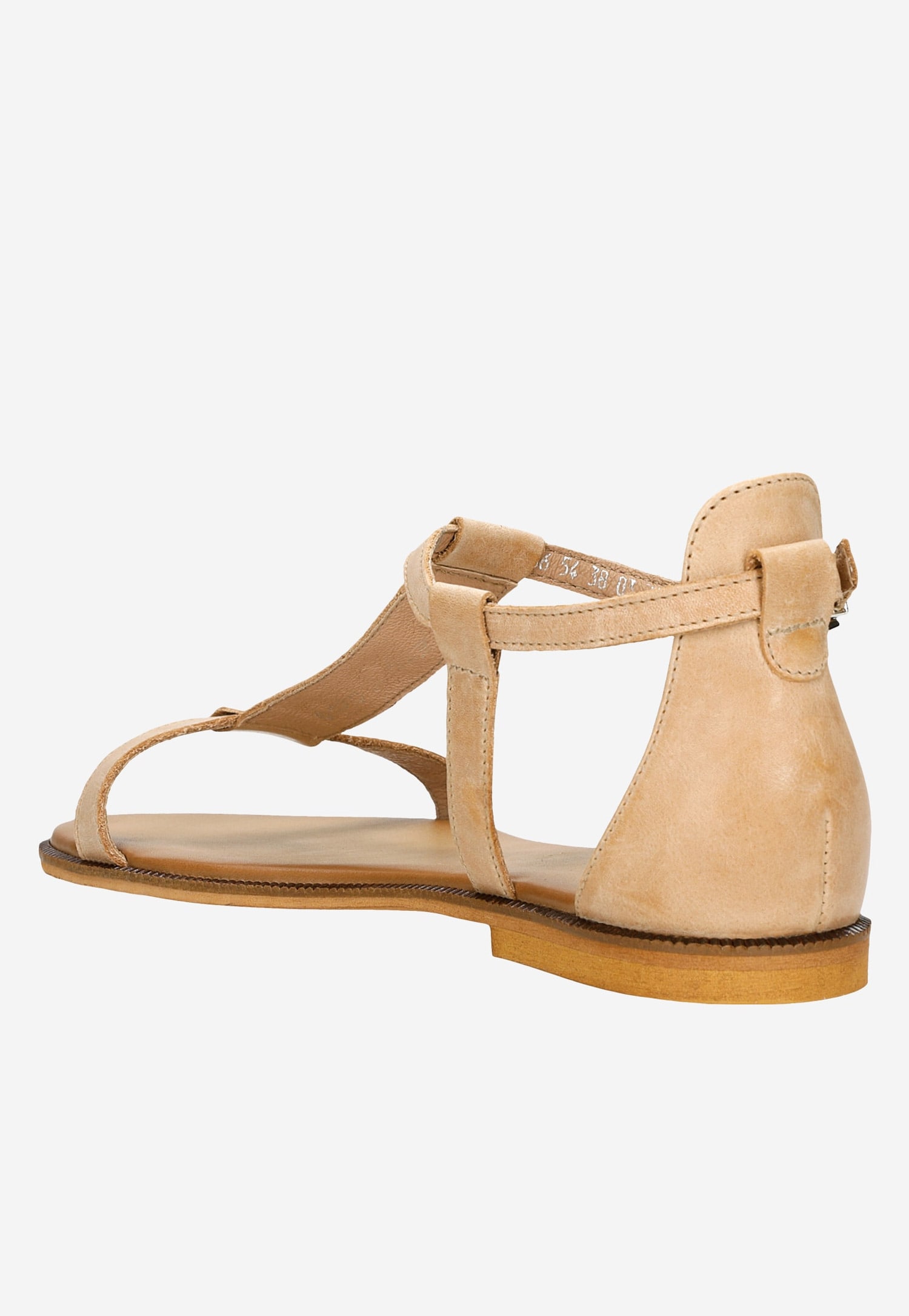 Beżowe sandały damskie w stylu miejskim