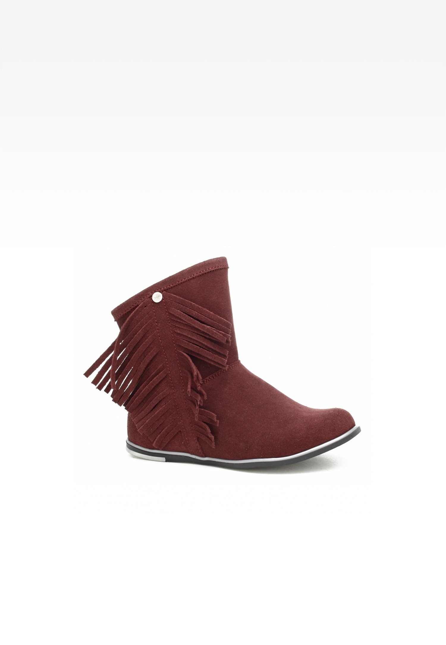 Botki BARTEK 14233020, dla dziewcząt, bordowy