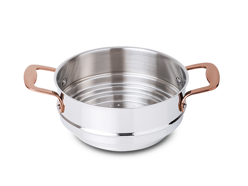 Caçarola tripla cozer a vapor