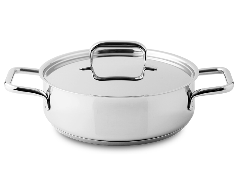 Caçarola baixa com asas