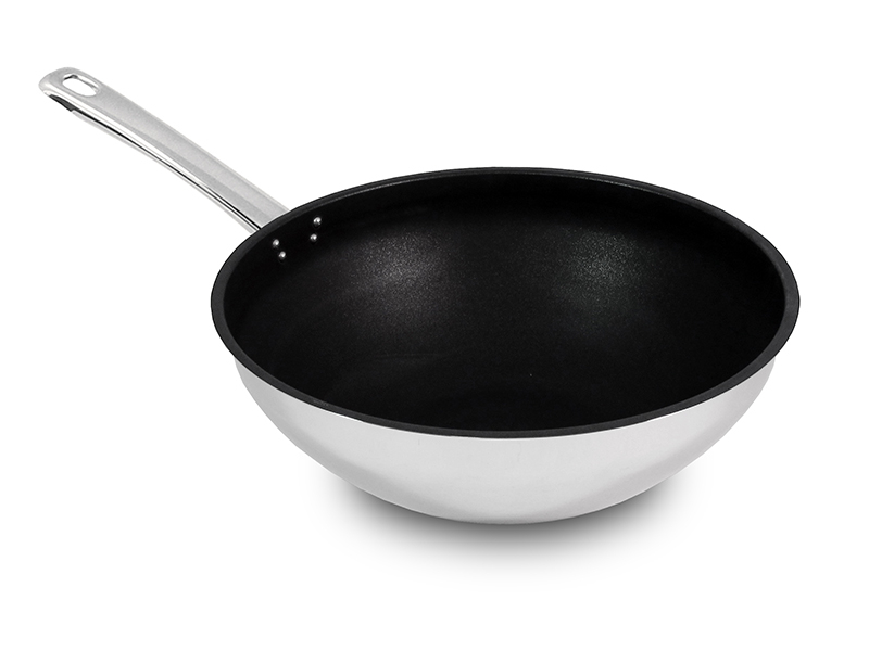 Wok antiaderente com cabo