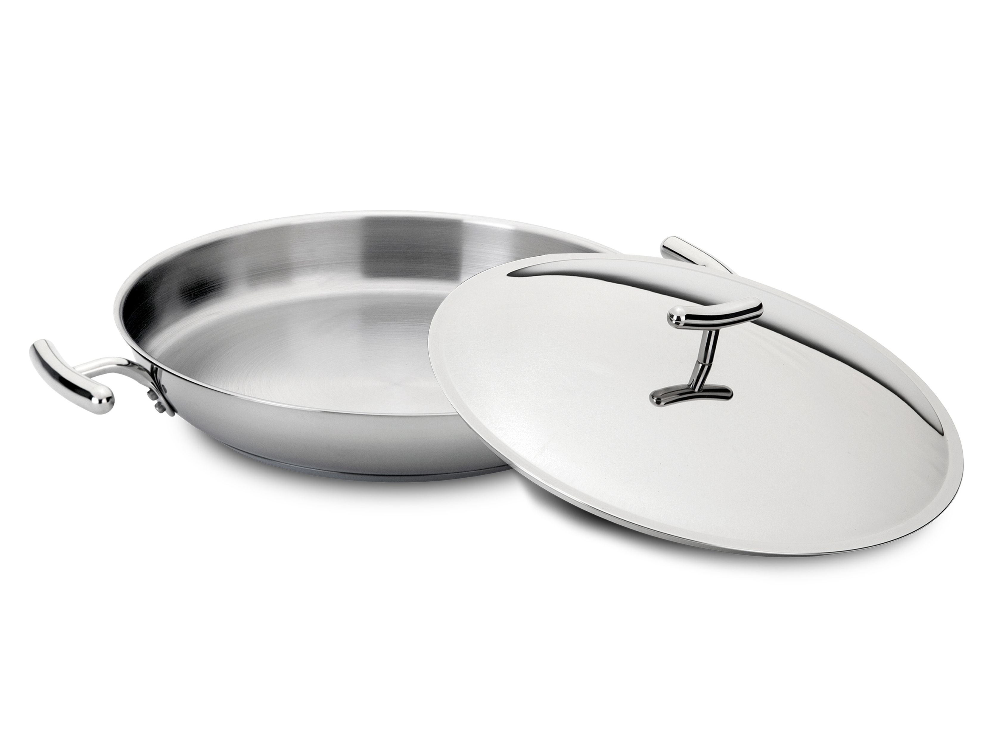 Frigideira cónica com asas com tampa