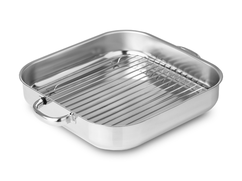 Tabuleiro com asas e grelha