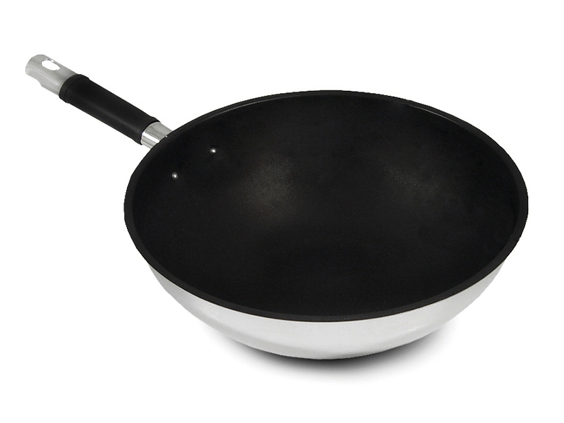 Wok antiaderente com cabo