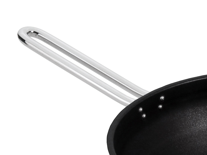 Wok antiaderente com cabo sem tampa