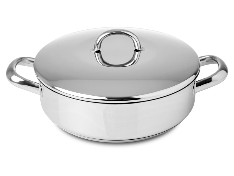 Caçarola baixa com asas