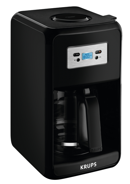 KRUPS EC311 12-Cup Savoy Programmable Digital Black Coffee Maker EC311050