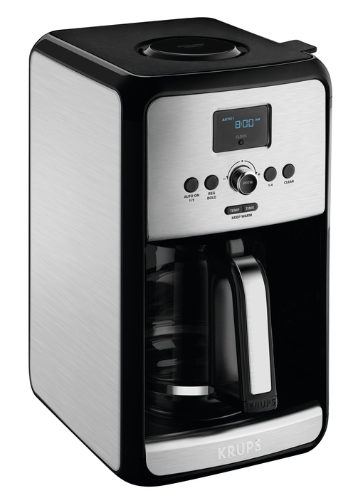 KRUPS EC314050 12-Cup Savoy Programmable Digital Stainless Steel Coffee Maker EC314050