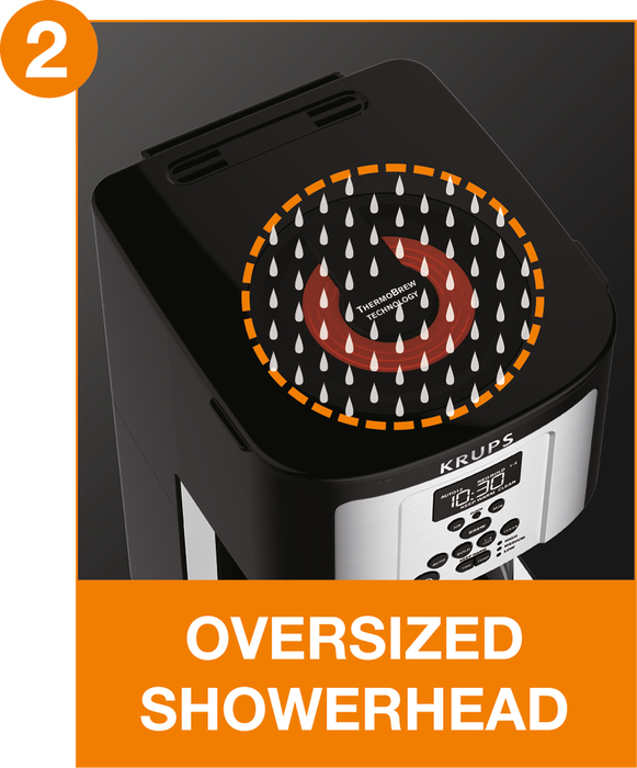 KRUPS EC324 14-CUP THERMOBREW PROGRAMMABLE COFFEE MAKER