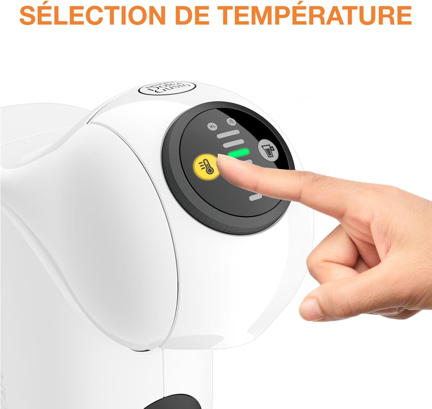 Nescafé Dolce Gusto Krups, Coffee pod machine for multi-drinks, Compact, XL function, Espresso coffee maker, automatic shut-off, Genio S KP243110