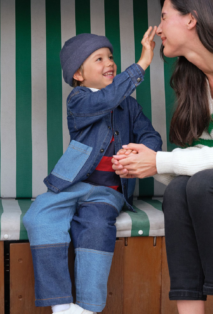 Spodnie z miękkiego jeansu dla chłopca