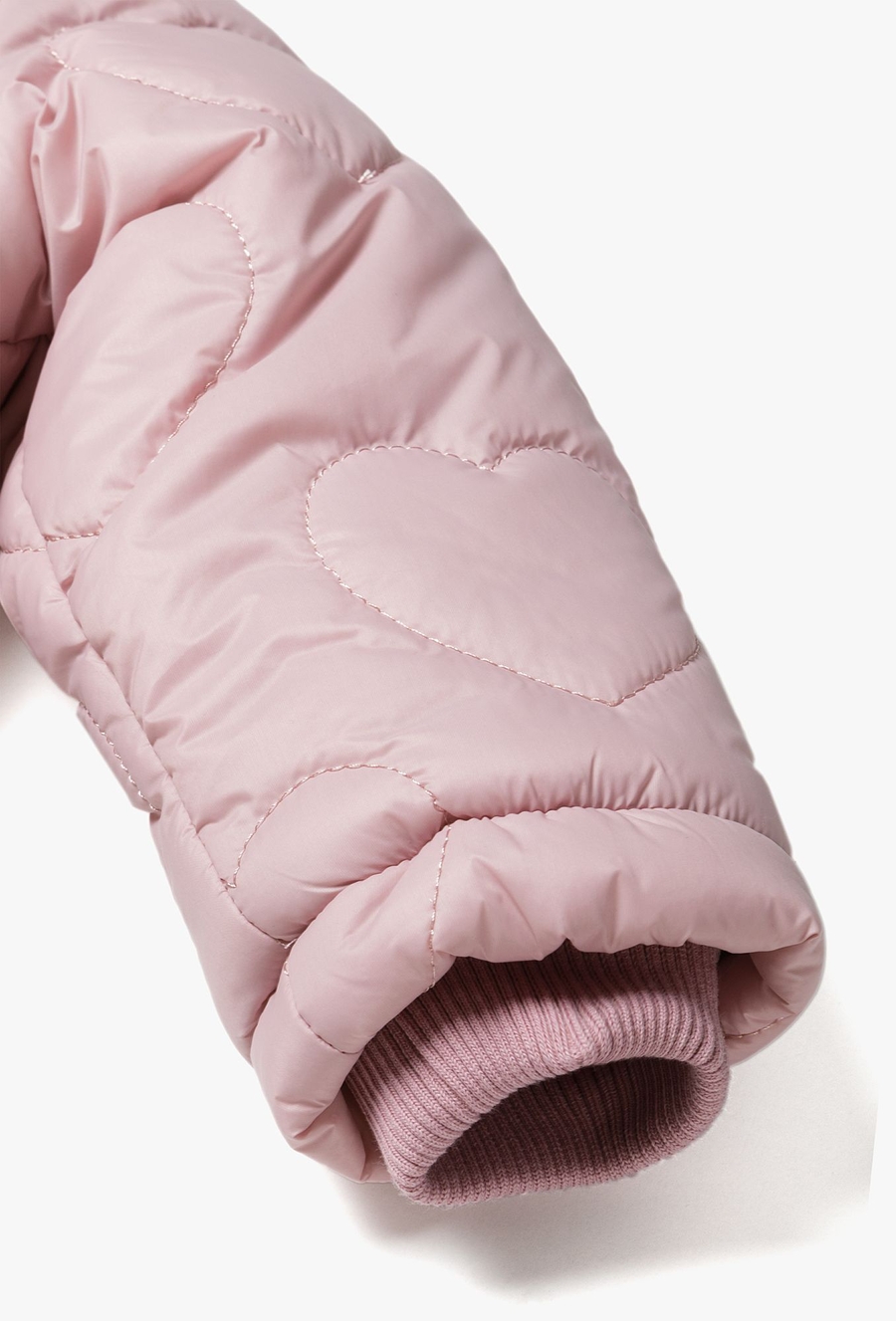 Pikowana przejściowa kurtka dla niemowlaka - różowa- 510.15.