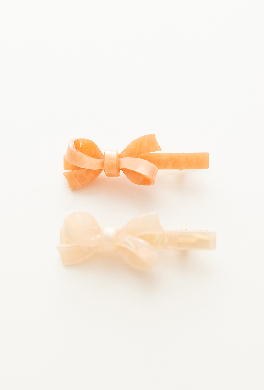 Zestaw spinek z kokardkami dla dziewczynki