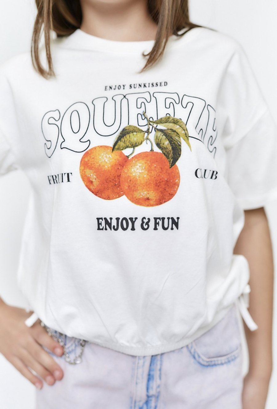 Dziewczęca koszulka z nadrukiem