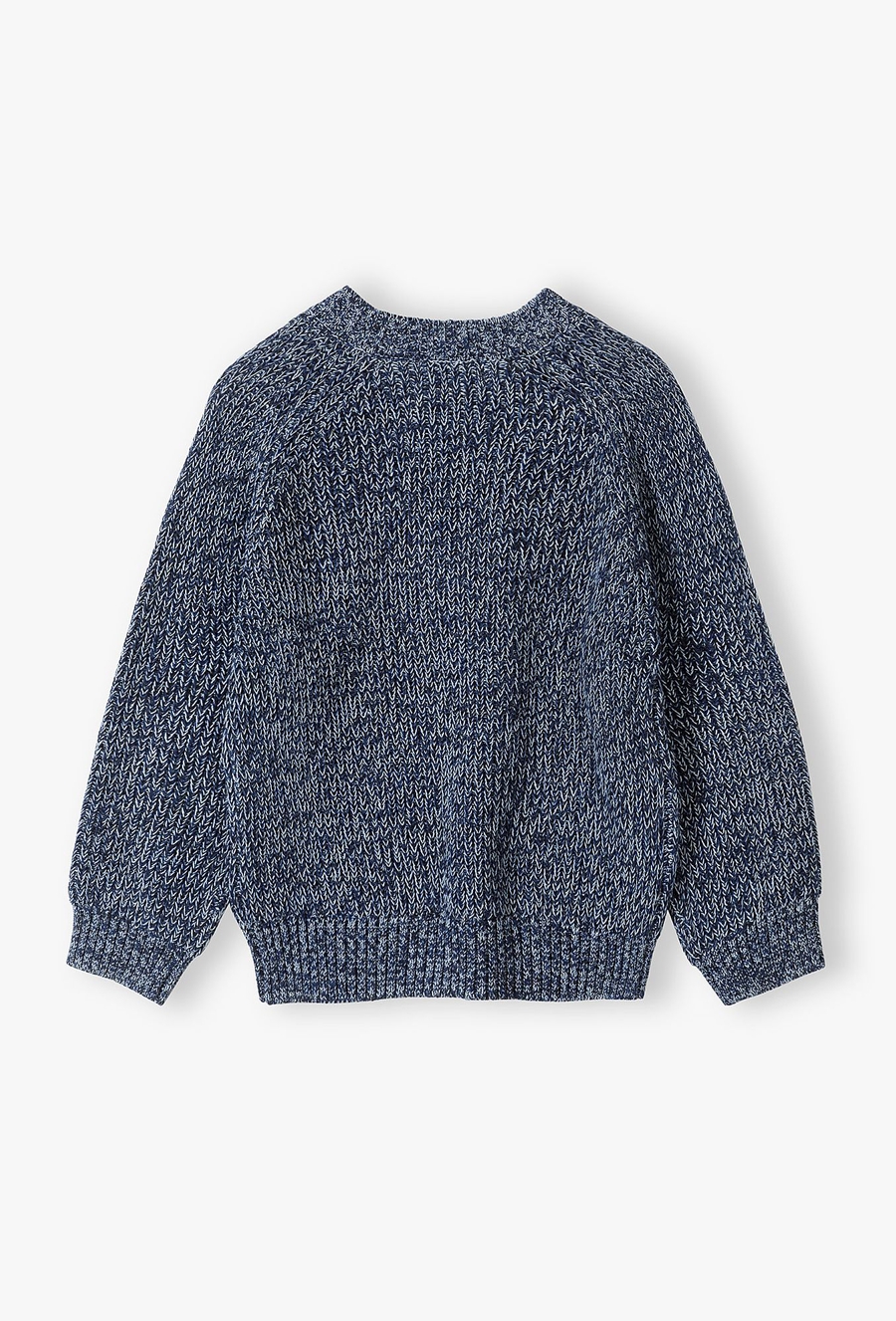 Elegancki bawełniany sweter chłopięcy granatowy