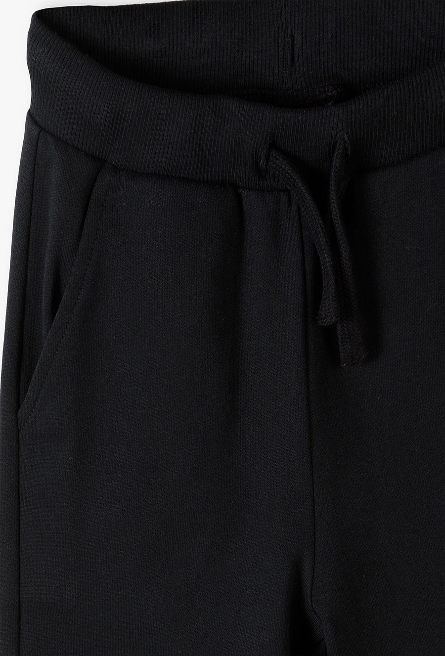 Czarne dresowe spodnie slim - 510.15.