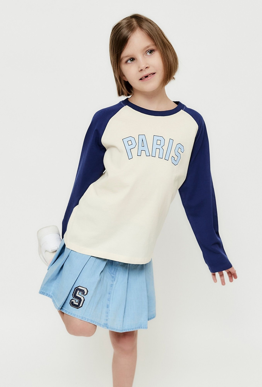 Bluzka z długim rękawem dla dziewczynki