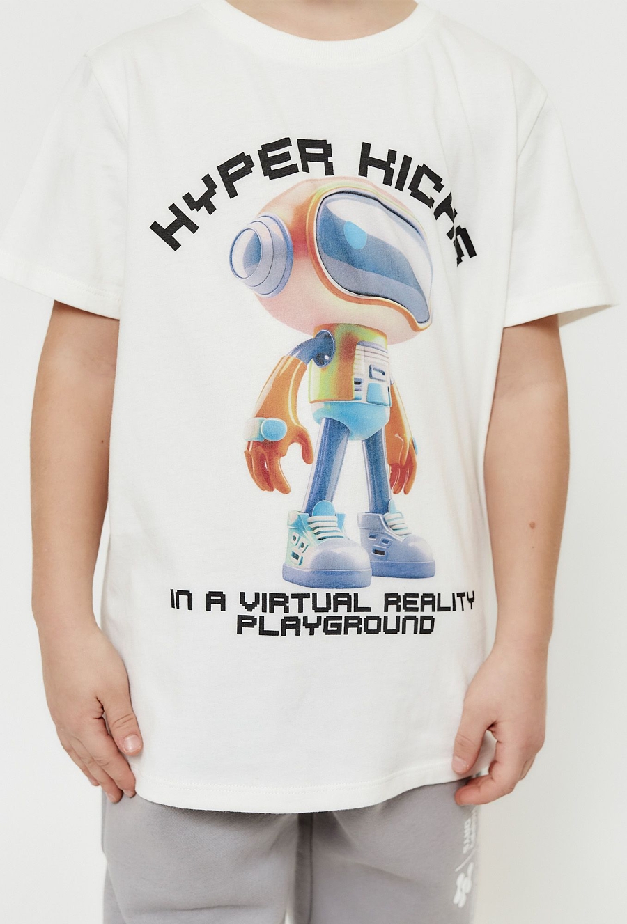 T- shirt chłopięcy z nadrukiem robota