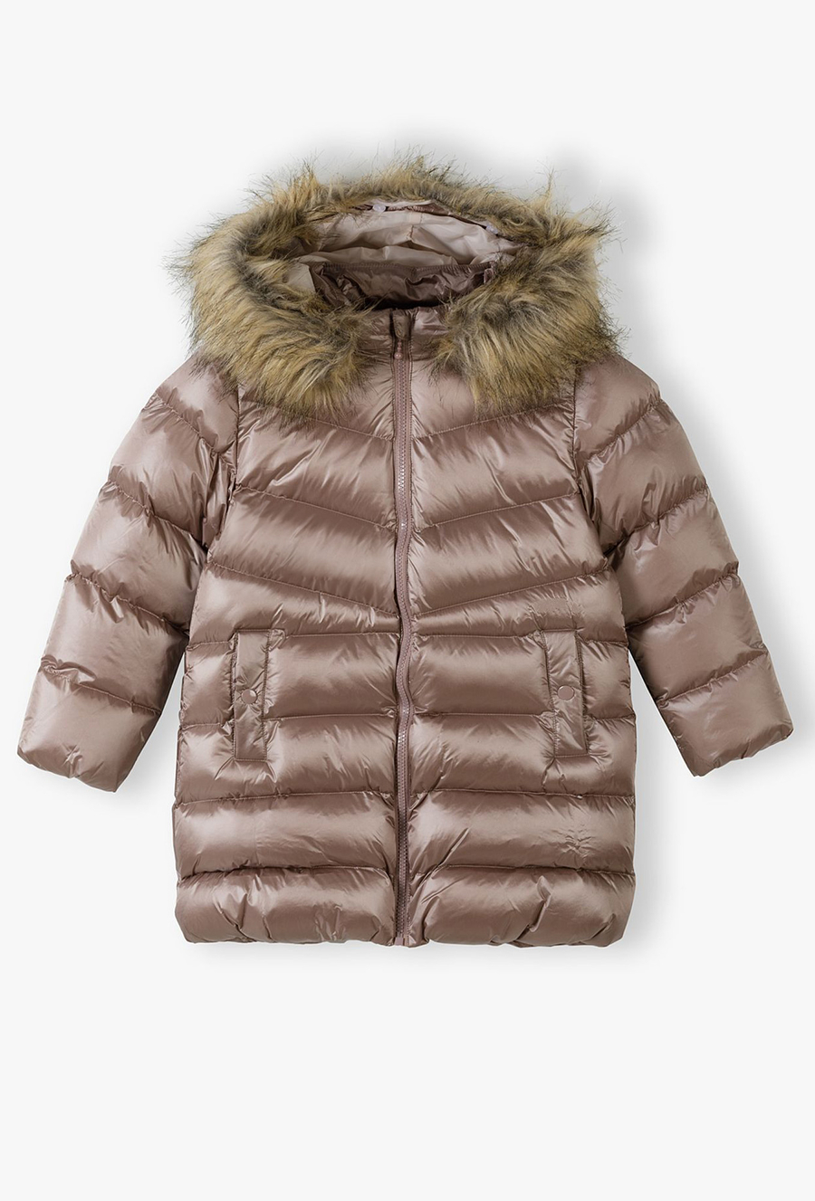 Płaszcz zimowy pikowany dla dziewczynki - 510.15