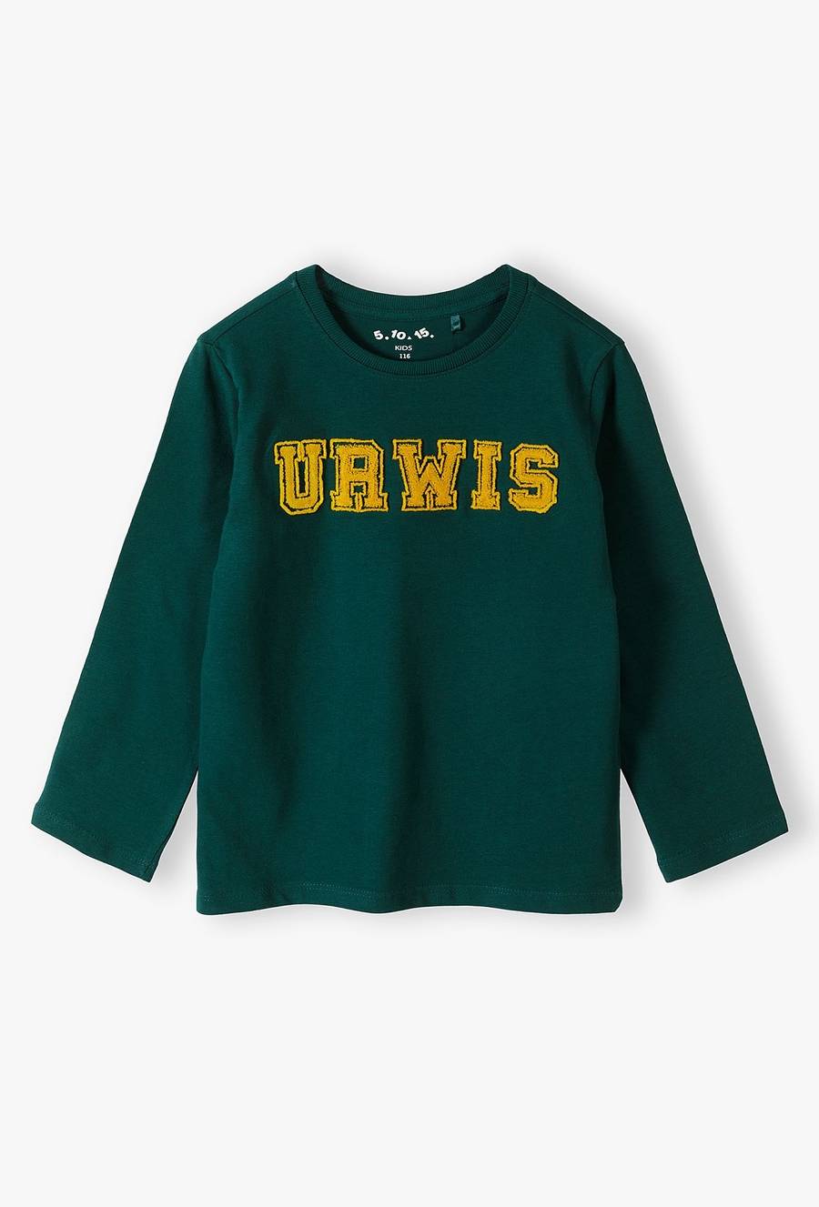 Zielona bluzka dzianinowa z napisem URWIS - 510.15.