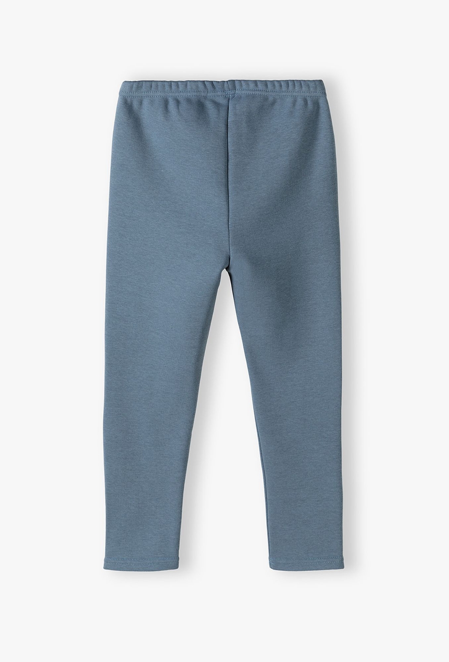 Niebieskie ocieplane legginsy dla dziewczynki