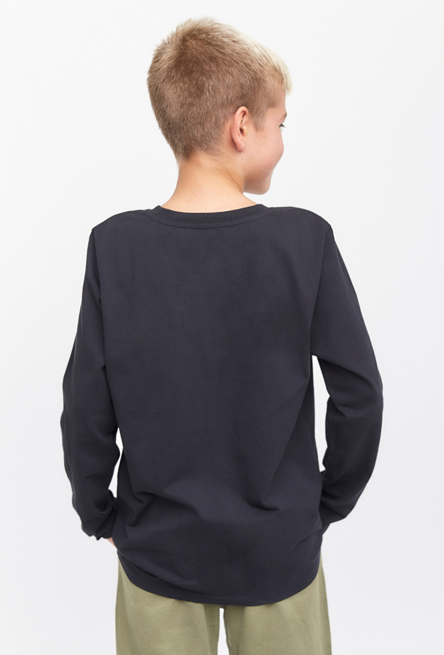 Czarna bluzka basic - długi rękaw - Lincoln&Sharks