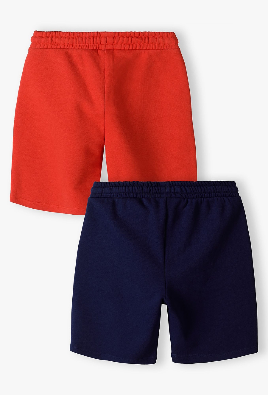 2pak szortów dla chłopca - czerwone i granatowe