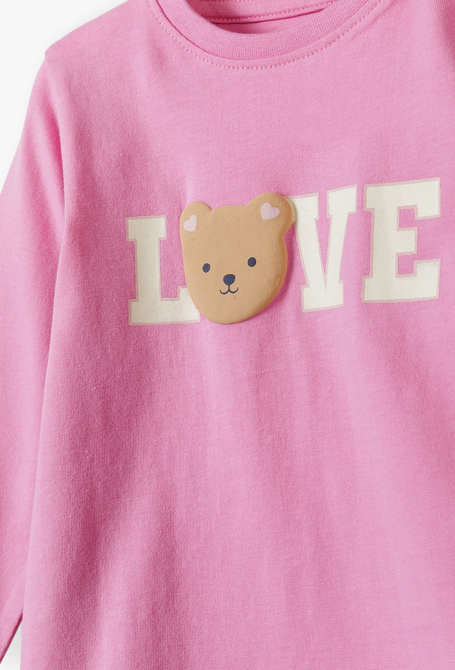 Różowa bluzka dla niemowlaka - LOVE - 510.15.