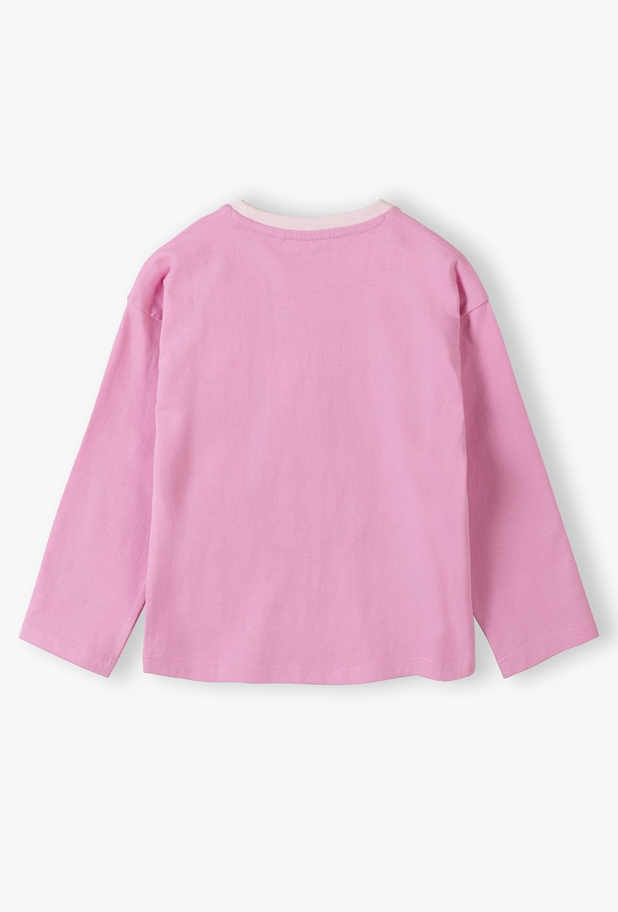 Bluzka bawełniana różowa z kotem - 510.15.