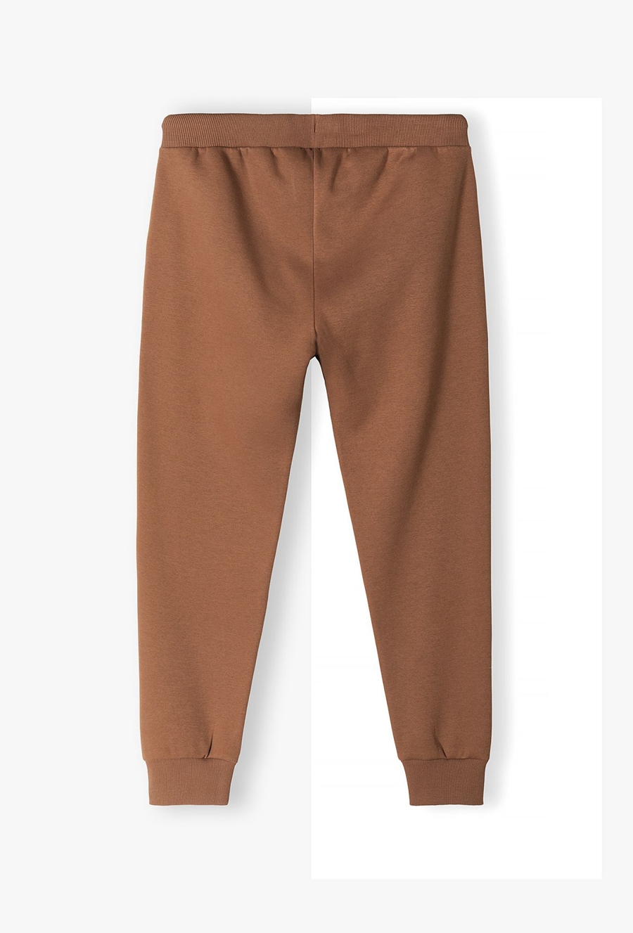 Spodnie dresowe męskie brązowe - Powerful #Family