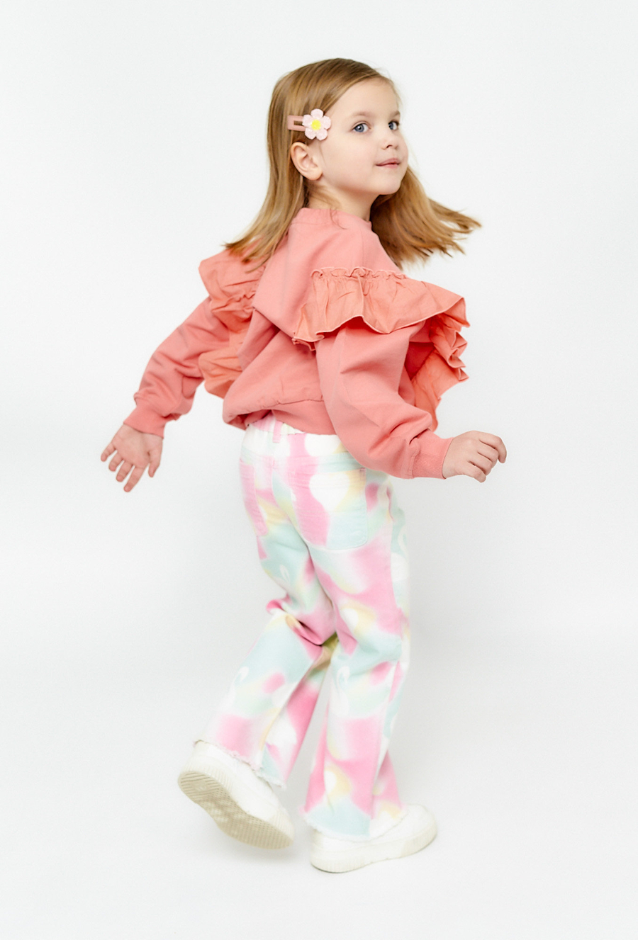 Bluza z dekoracyjnymi falbanami