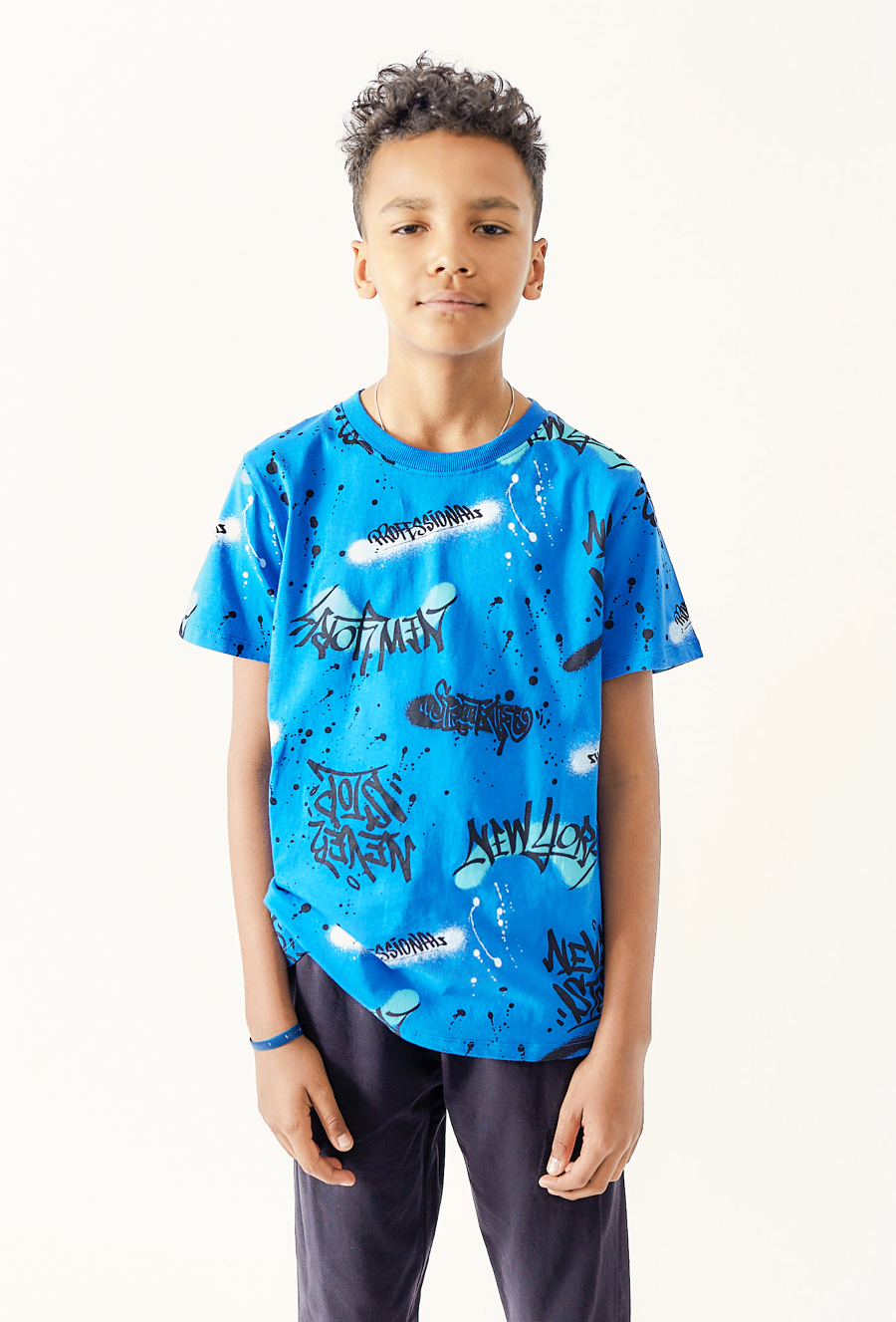 Bawełniana piżama z nadrukiem