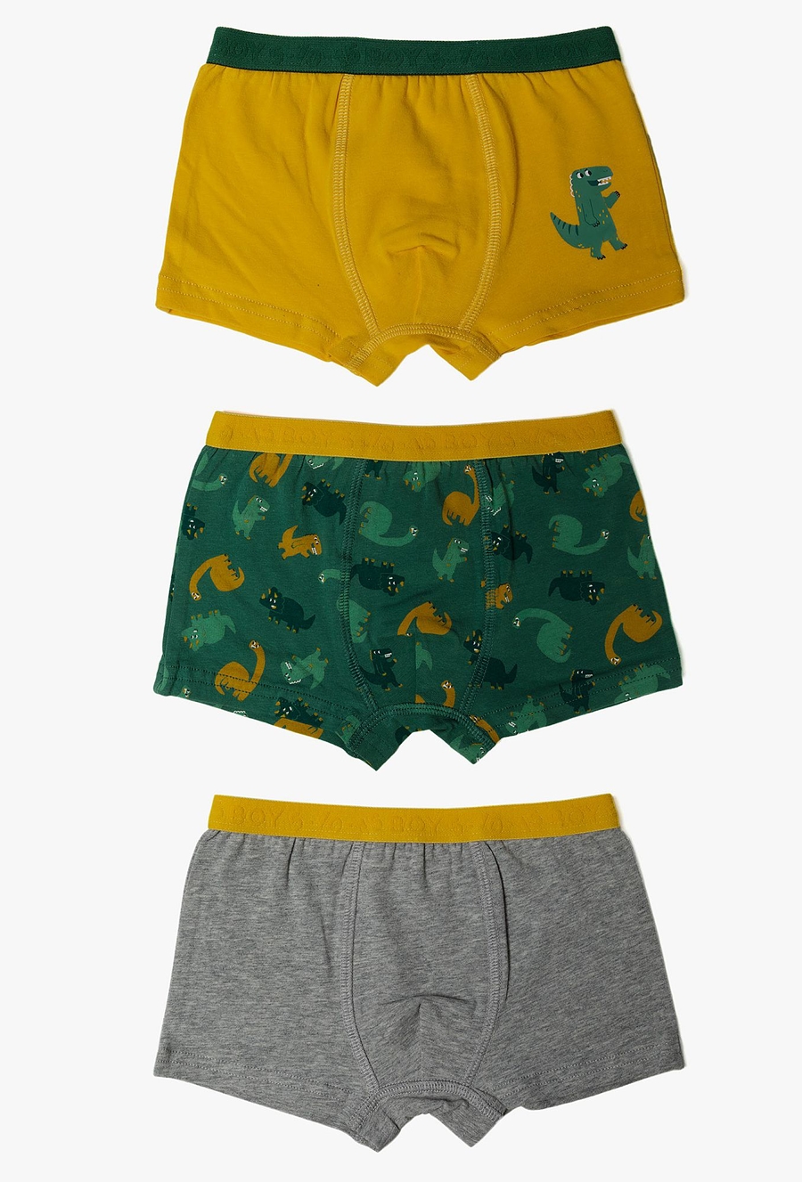 Dzianinowe bokserki dla chłopca - 3pak - Dinozaury - 510.15.