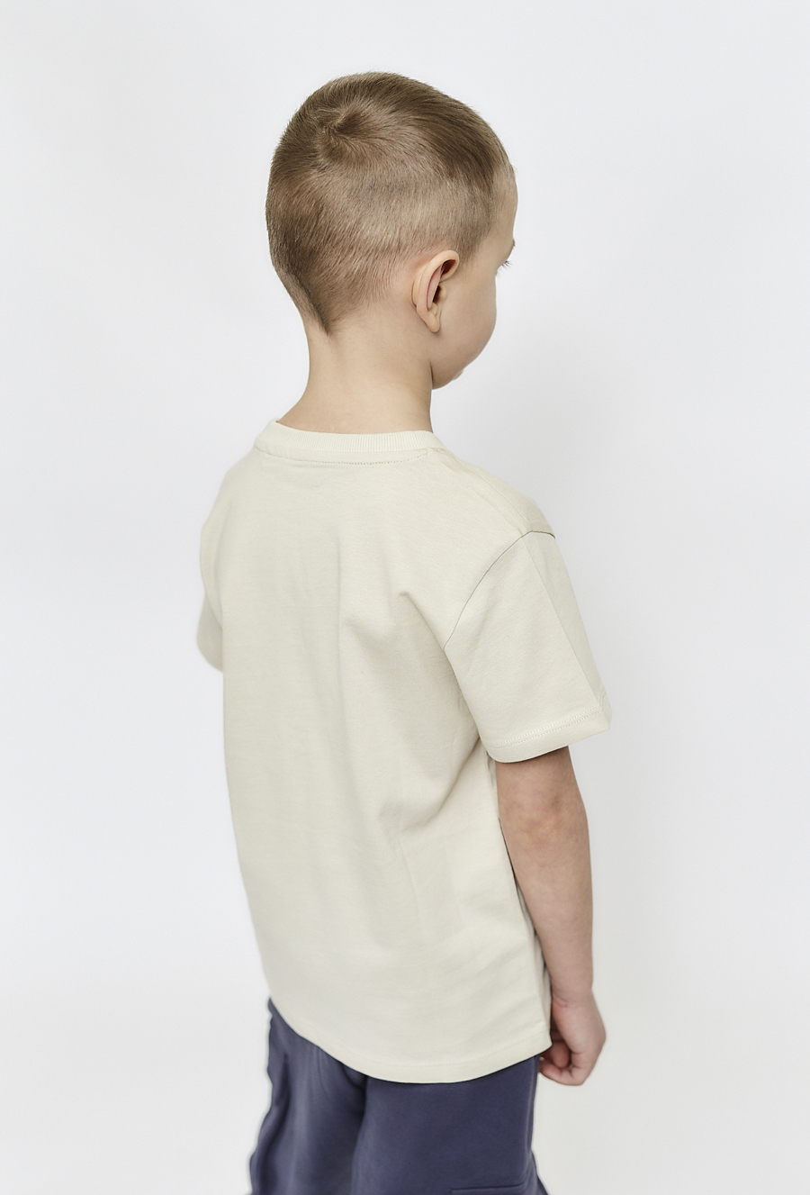 Bawełniany t-shirt z nadrukiem samochodu