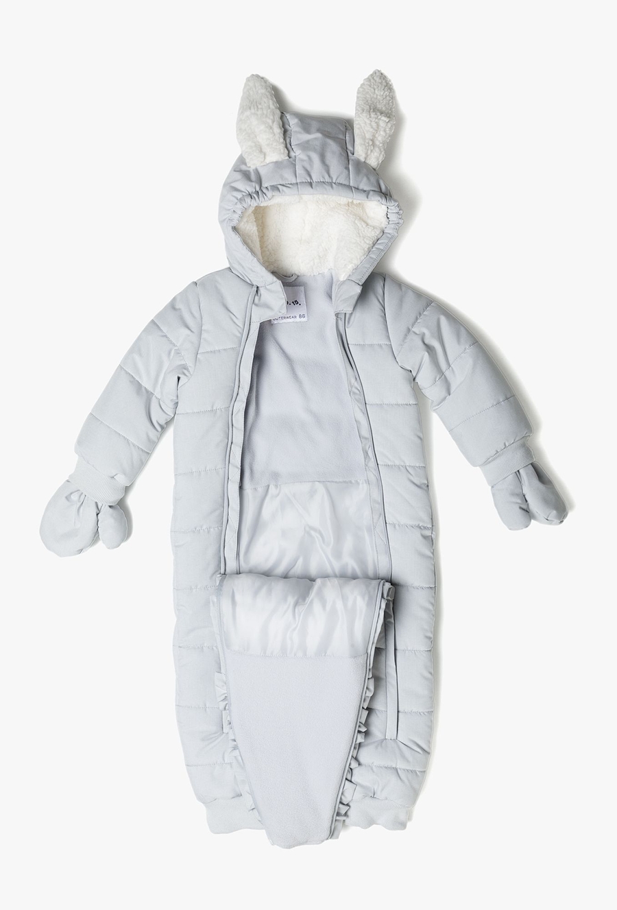Kombinezon na zimę dla niemowlaka - szary - 510.15.