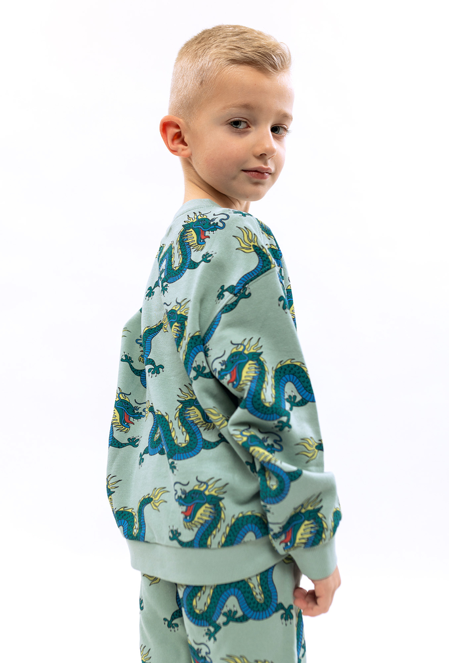 Zielony 3 częściowy komplet dresowy