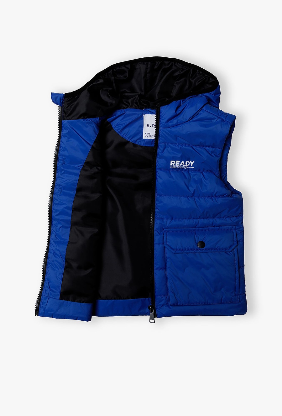 Pikowany bezrękawnik dla chłopca - niebieski - 510.15.