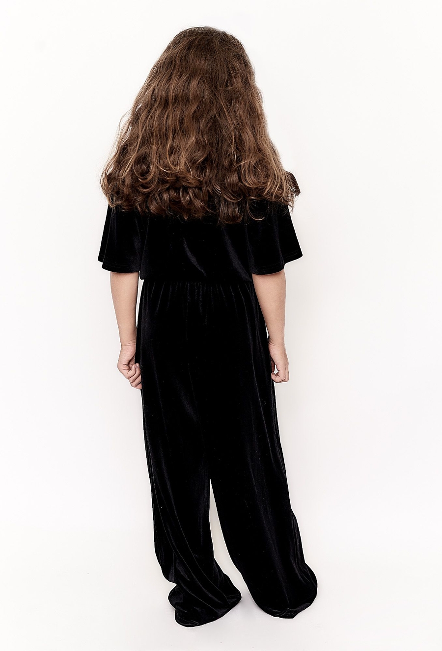 Czarny elegancki kombinezon dla dziewczynki