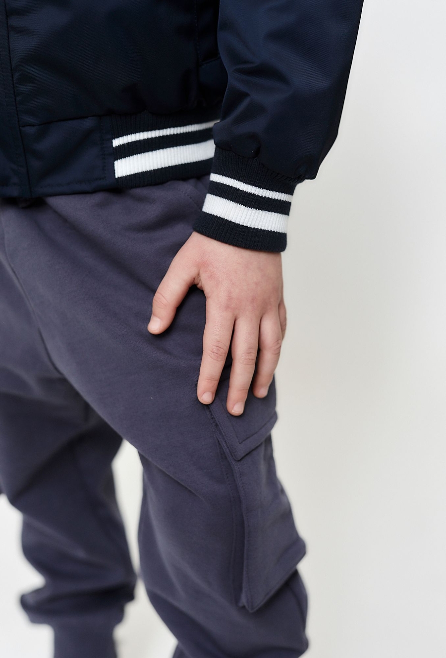 Granatowa kurtka wiosenna - bomberka