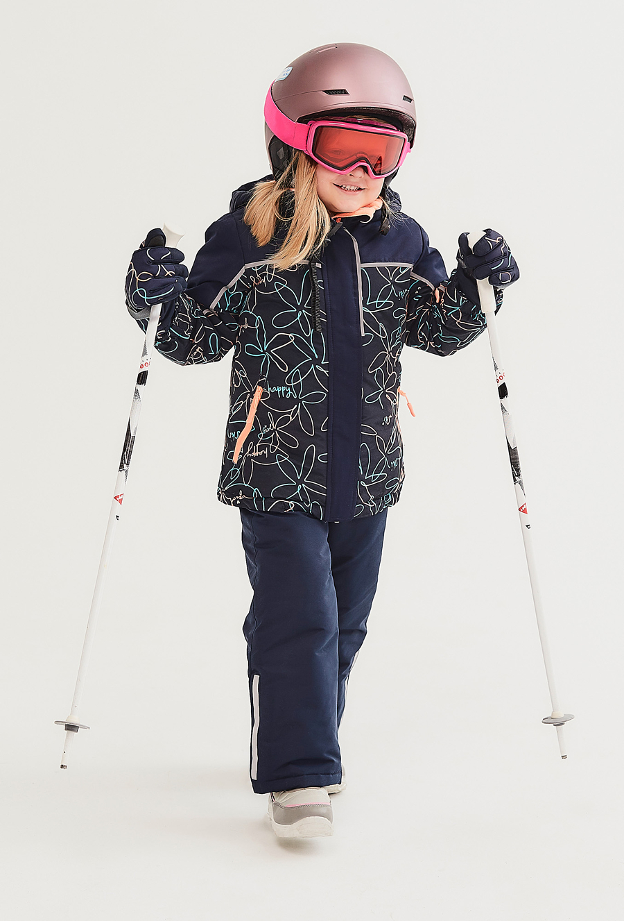 Spodnie narciarskie soft shell - granatowe 510.15