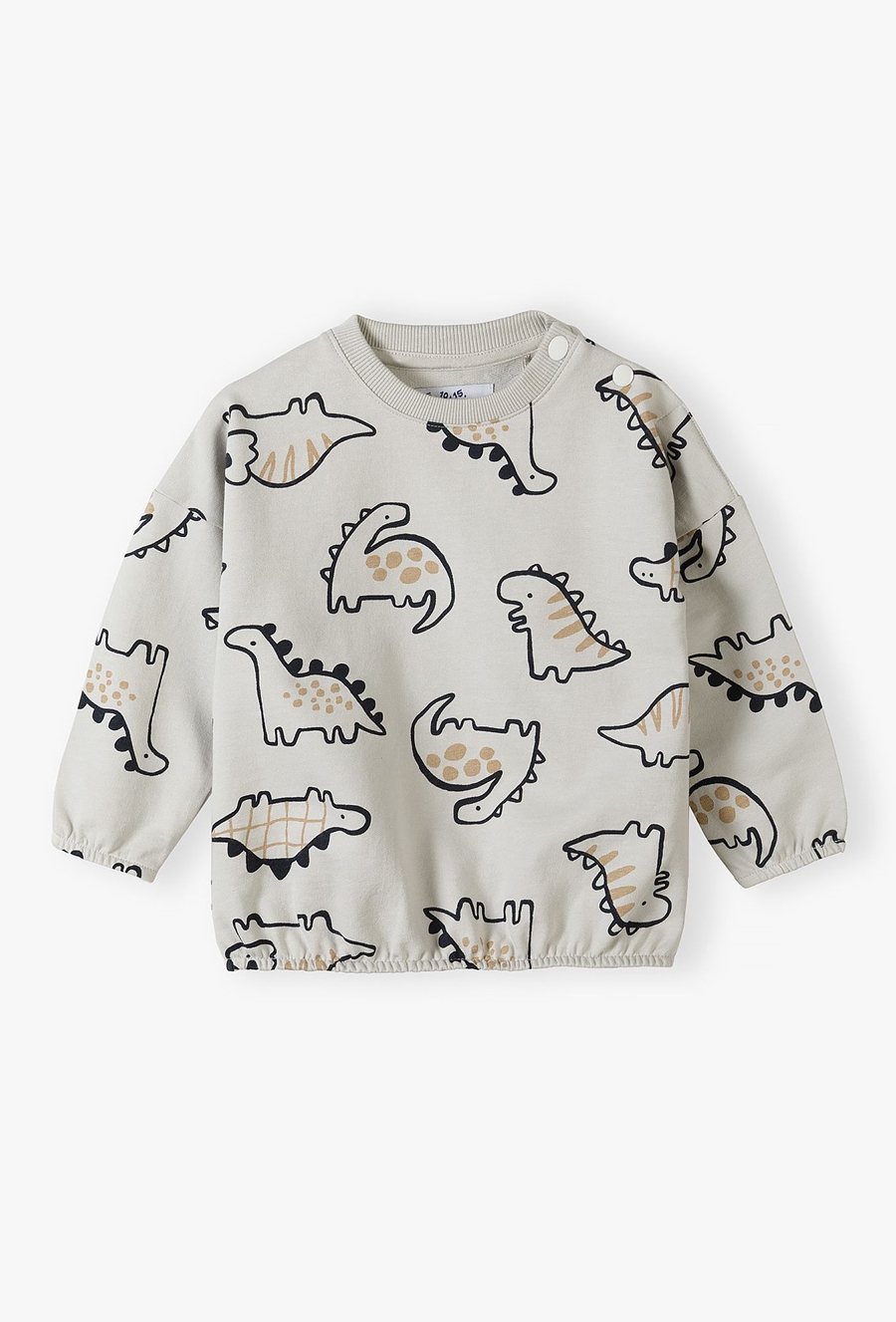Bluza dresowa - szara w dinozaury - 510.15.