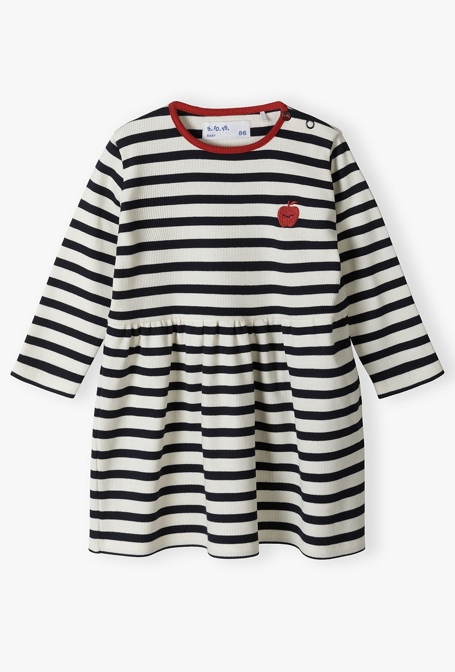 Sukienka dzianinowa dla niemowlaka z długim rękawem - 510.15.