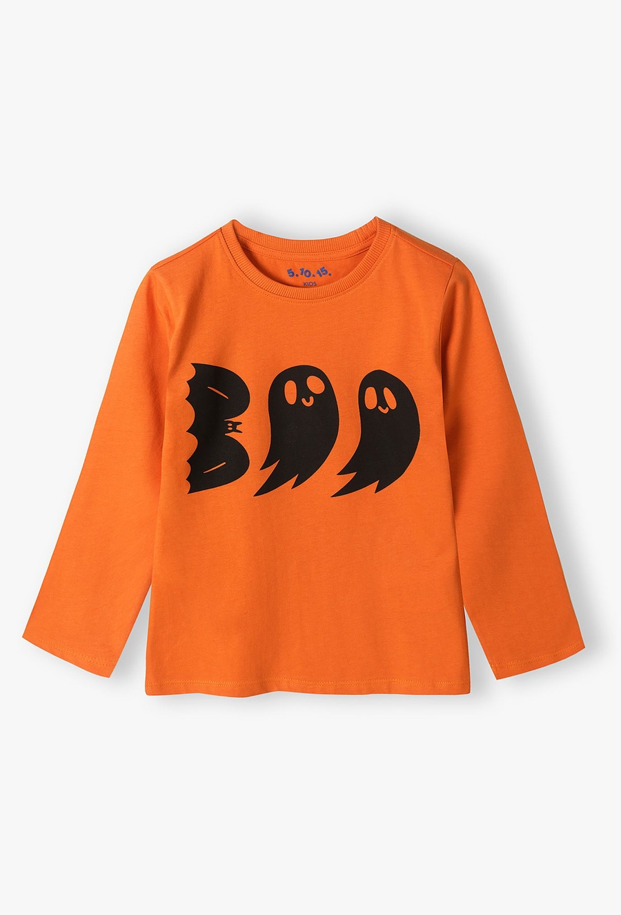 Pomarańczowa bluzka z nadrukiem